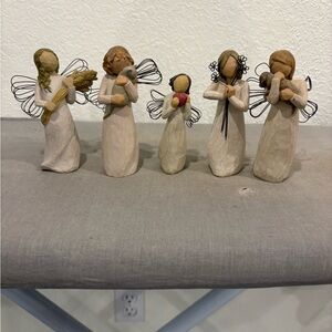 Set of 5 Willow Tree Figurines Susan Lordi Angels & Friends Collection Excellent